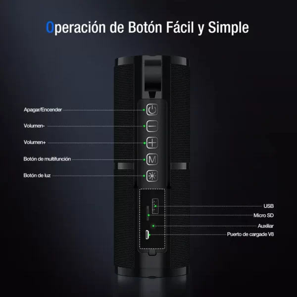 Bocina bluetooth Portátil BOC060 1HORA - Imagen 4